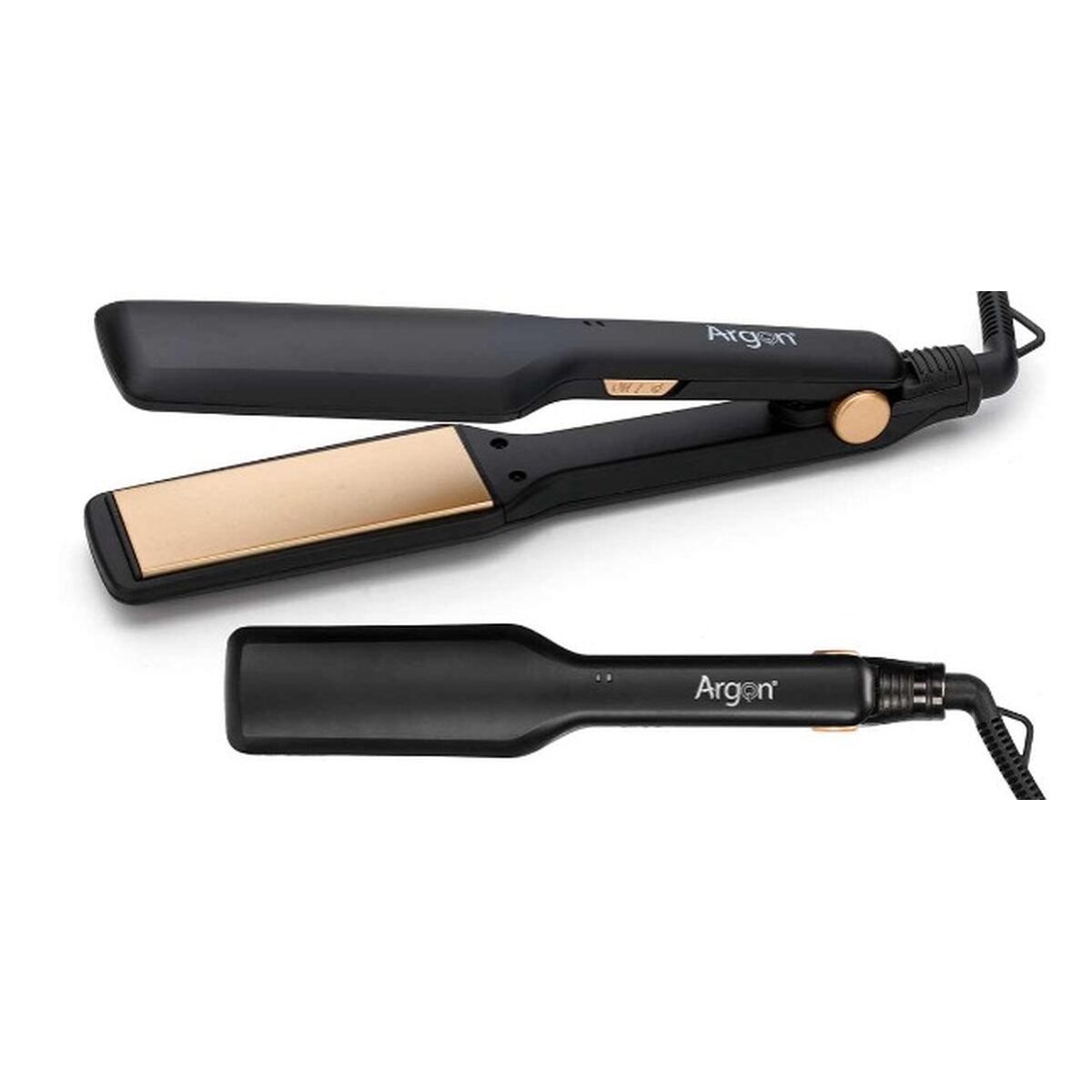 Hair Straightener Argon Black Golden 35 W Hair Straightener Argon Black Golden 35 W