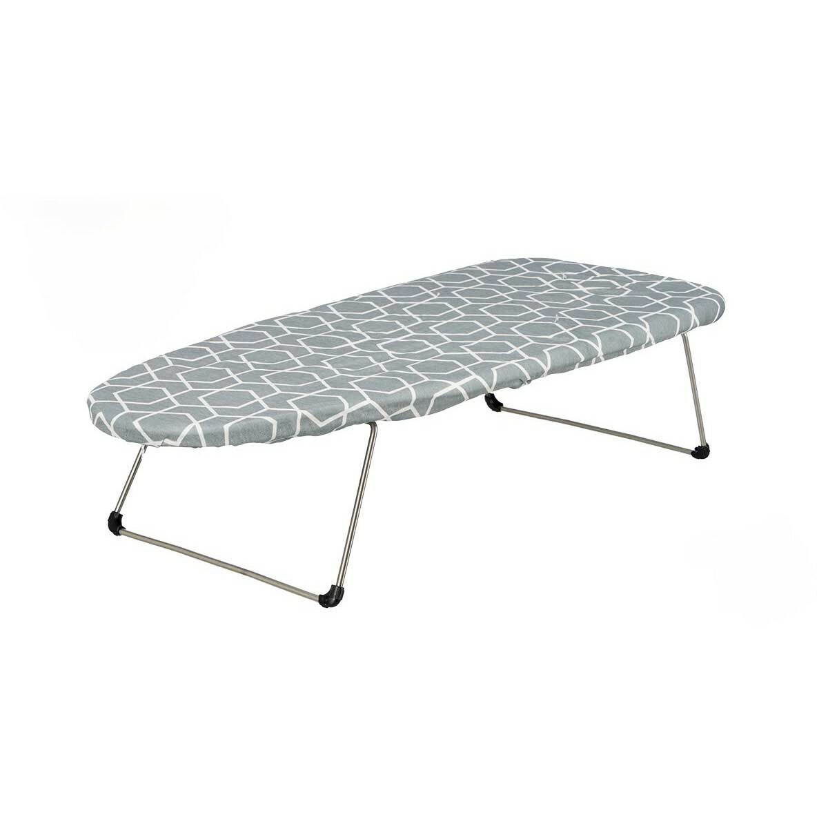 Ironing board Kipit White Grey Metal Cloth Geometric Tablecloth (6 Units)