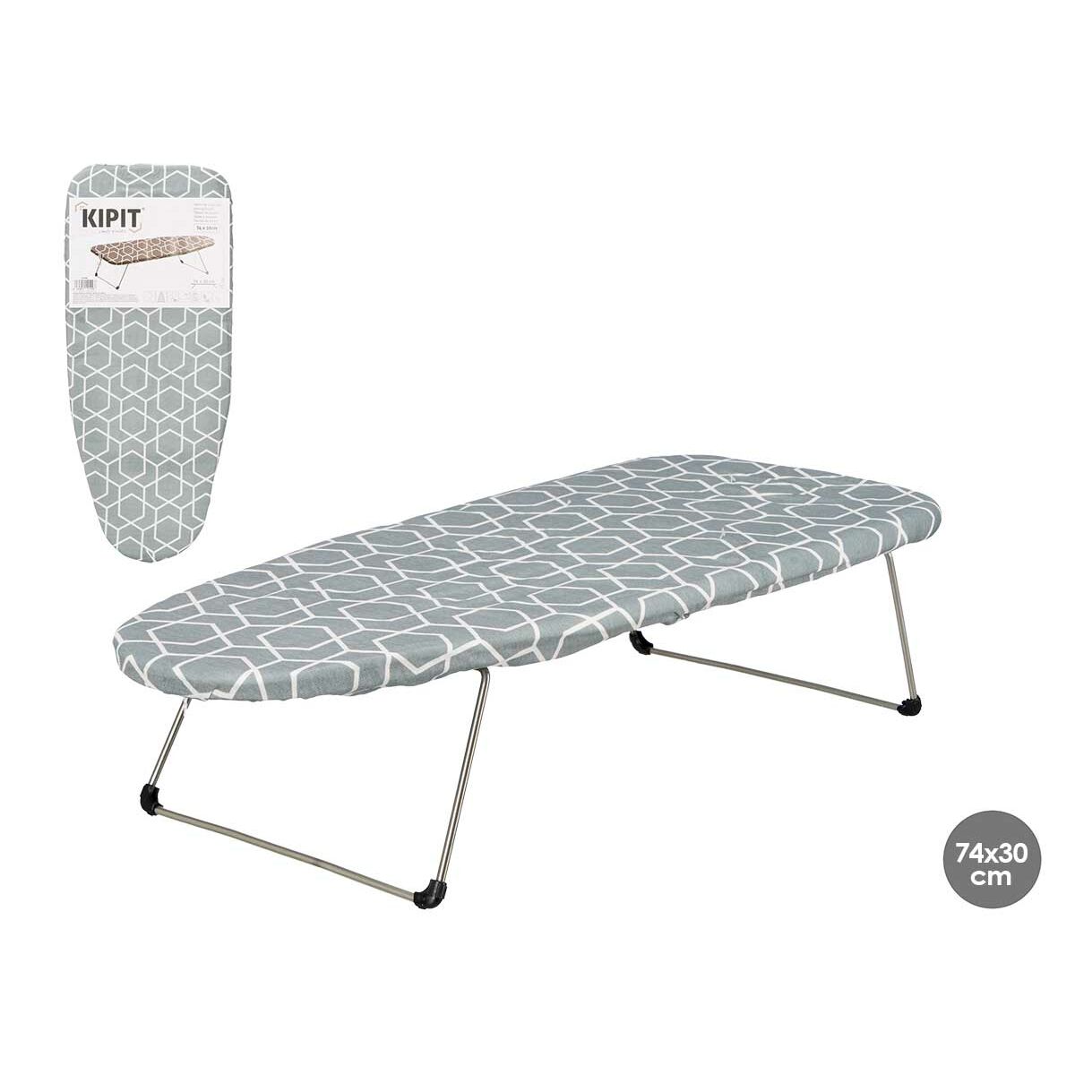 Ironing board Kipit White Grey Metal Cloth Geometric Tablecloth (6 Units)