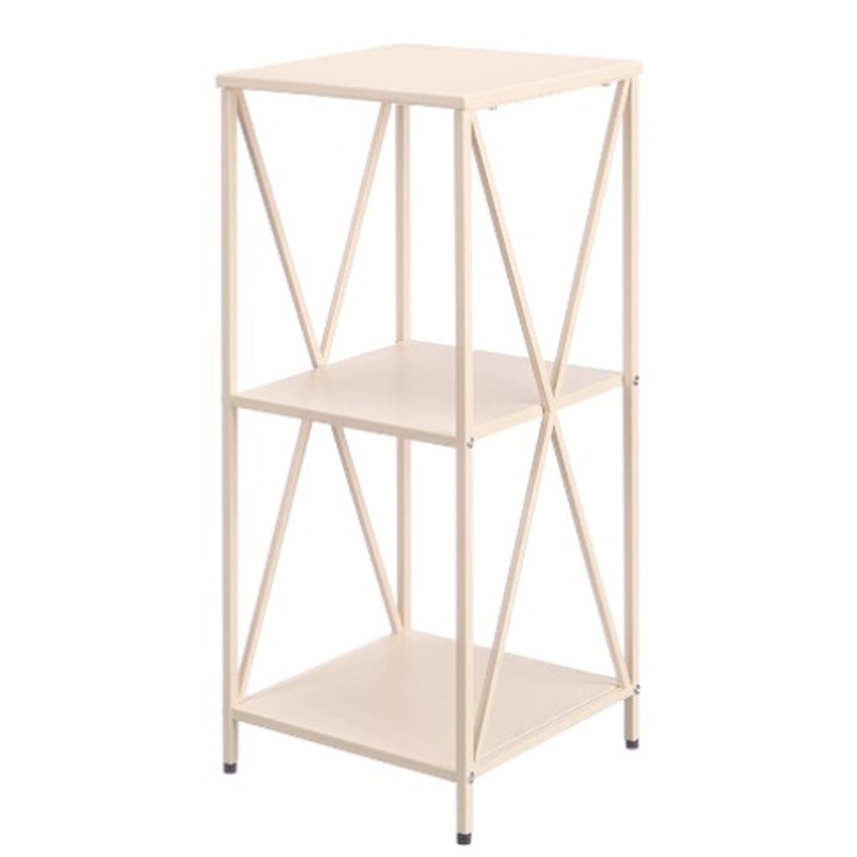 Shelves Gift Decor Beige Metal 33 x 33 x 75 cm