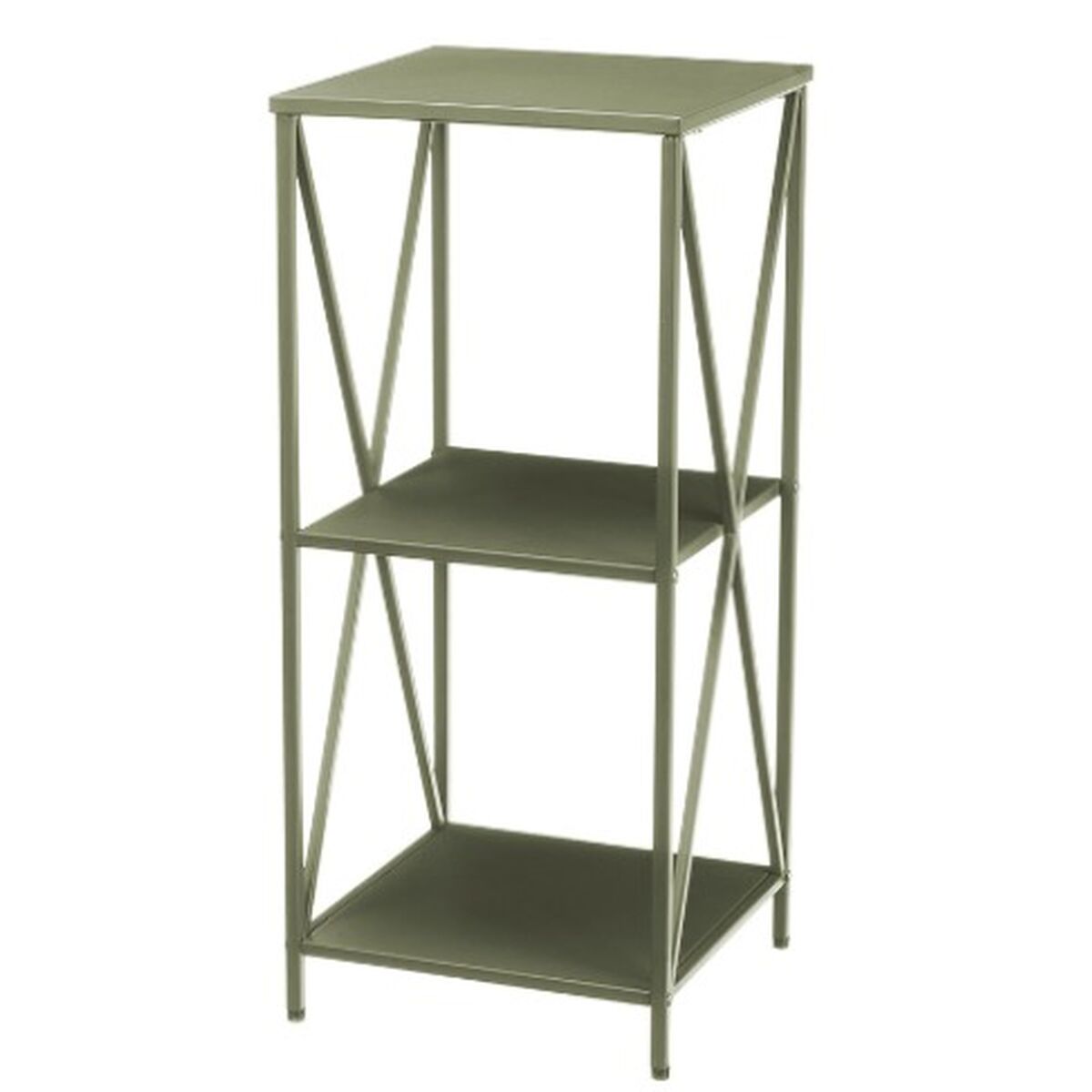 Shelves Gift Decor Green Metal 33 x 33 x 75 cm