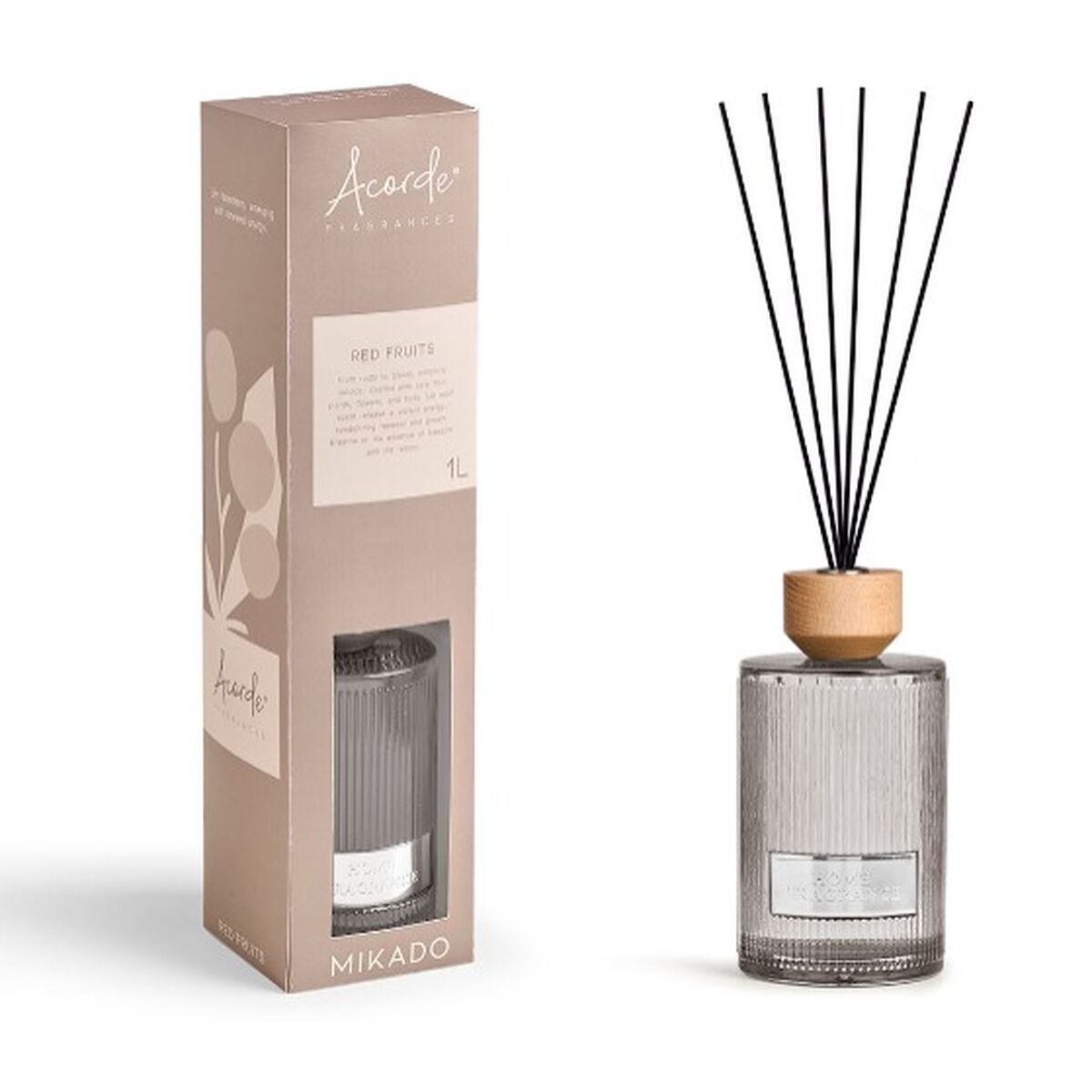 Perfume Sticks Acorde RED FRUITS 1 L (4 Units)