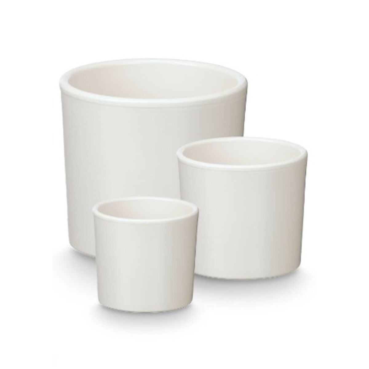 Set of pots Ibergarden White Clay  14 cm  22 cm  17 cm 3 Pieces Set of pots Ibergarden White Clay  14 cm  22 cm  17 cm 3 Pieces
