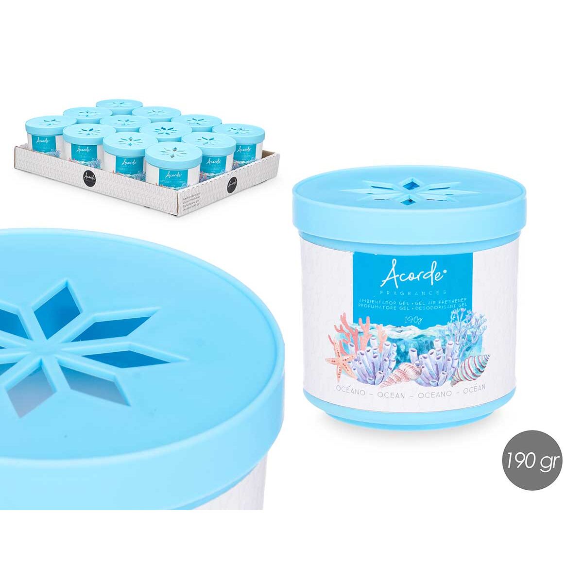Air Freshener Acorde Ocean 190 g (12 Units)