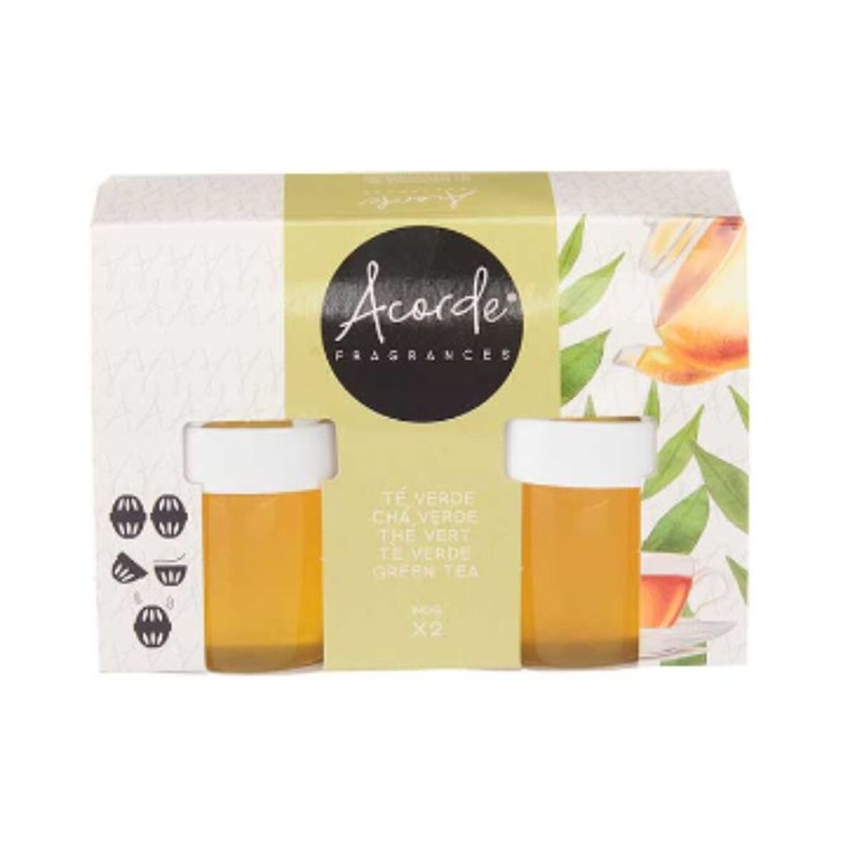 Air Freshener Set Acorde Green Tea 2 Pieces (12 Units)