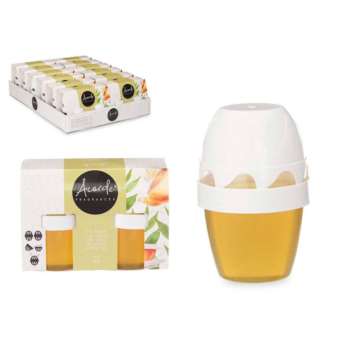 Air Freshener Set Acorde Green Tea 2 Pieces (12 Units)