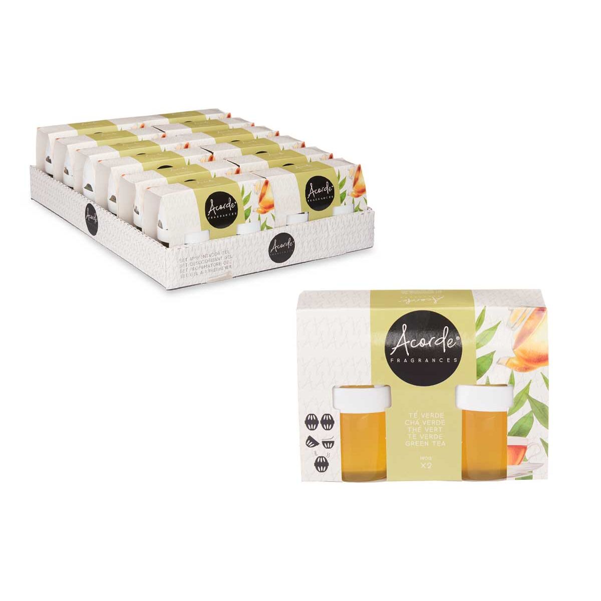 Air Freshener Set Acorde Green Tea 2 Pieces (12 Units)