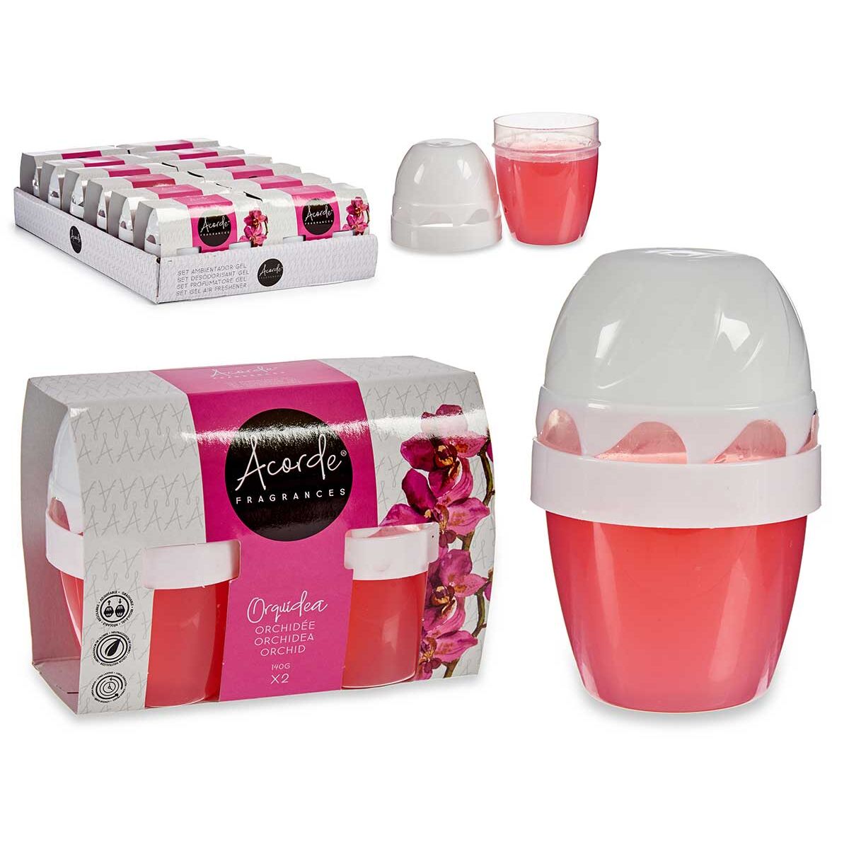 Air Freshener Set Acorde Orchid 2 Pieces (12 Units)