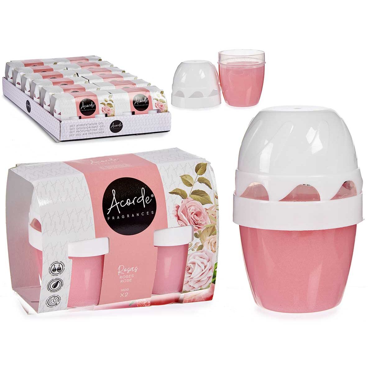 Air Freshener Set Acorde Pink 2 Pieces (12 Units)