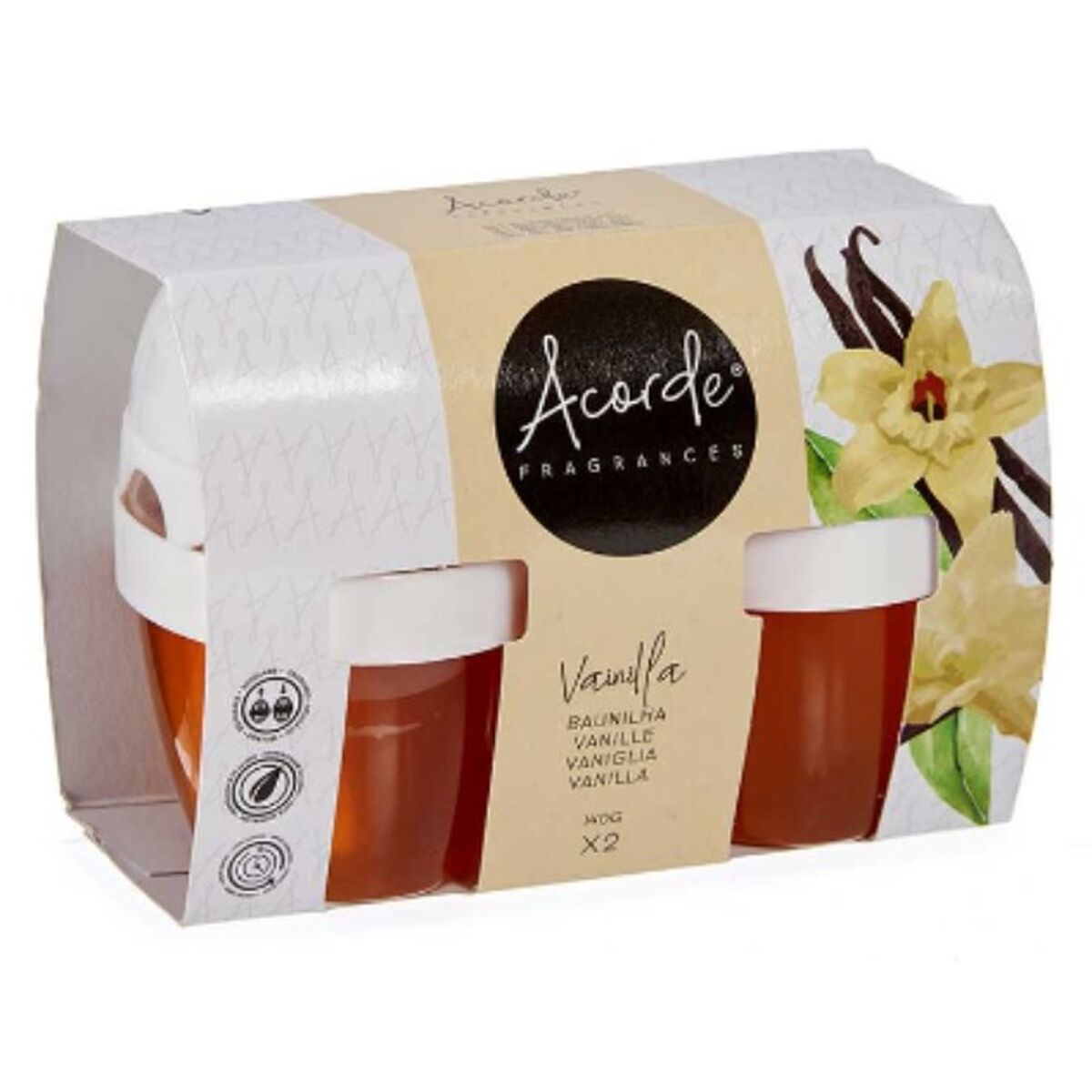 Air Freshener Set Acorde Vanilla 2 Pieces (12 Units)