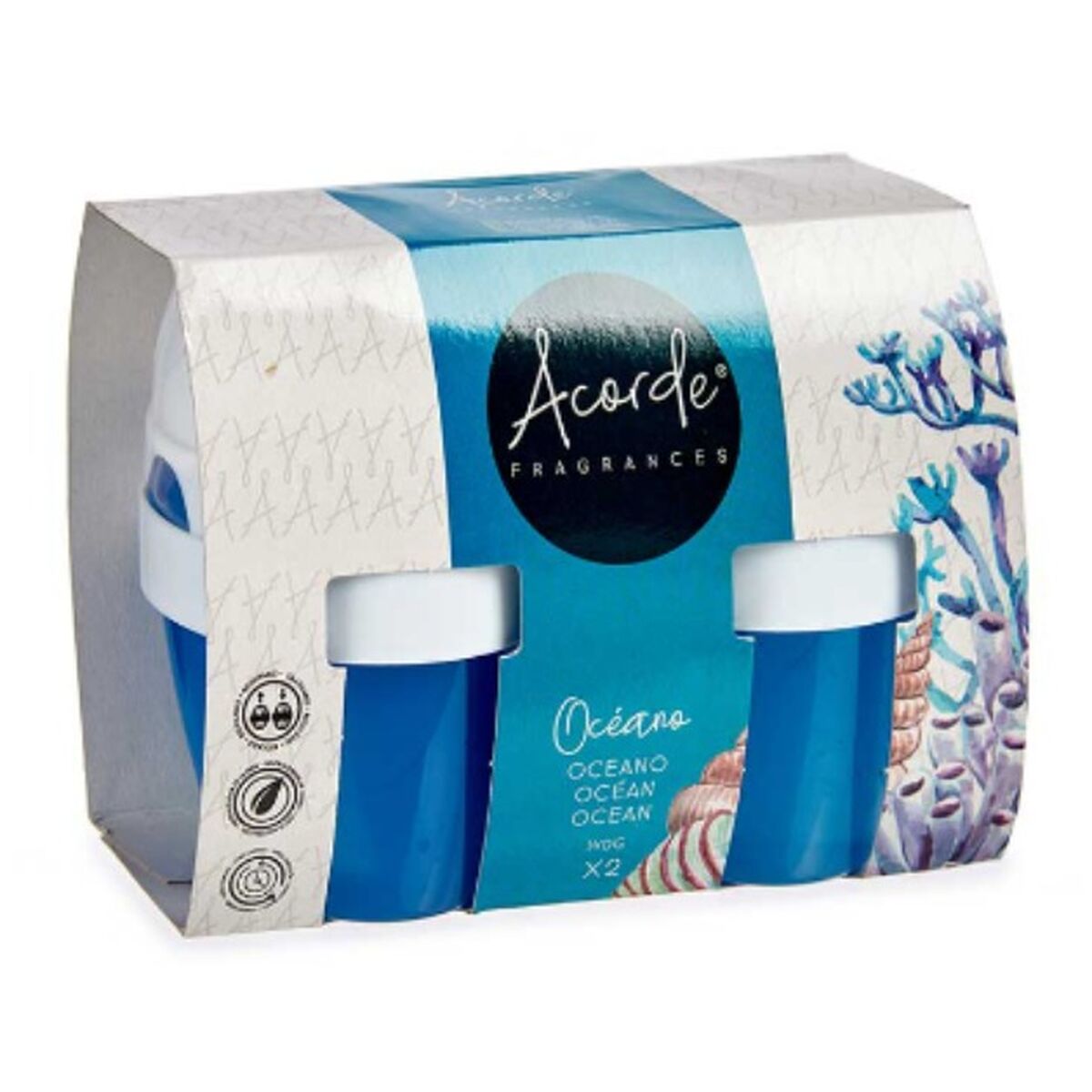 Air Freshener Set Acorde Ocean 2 Pieces (12 Units)