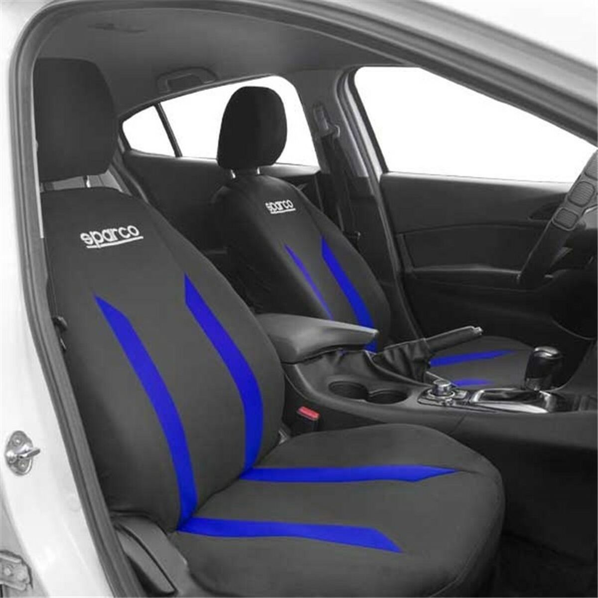 Car Seat Covers Sparco Sabbia Black/Blue Car Seat Covers Sparco Sabbia Black/Blue