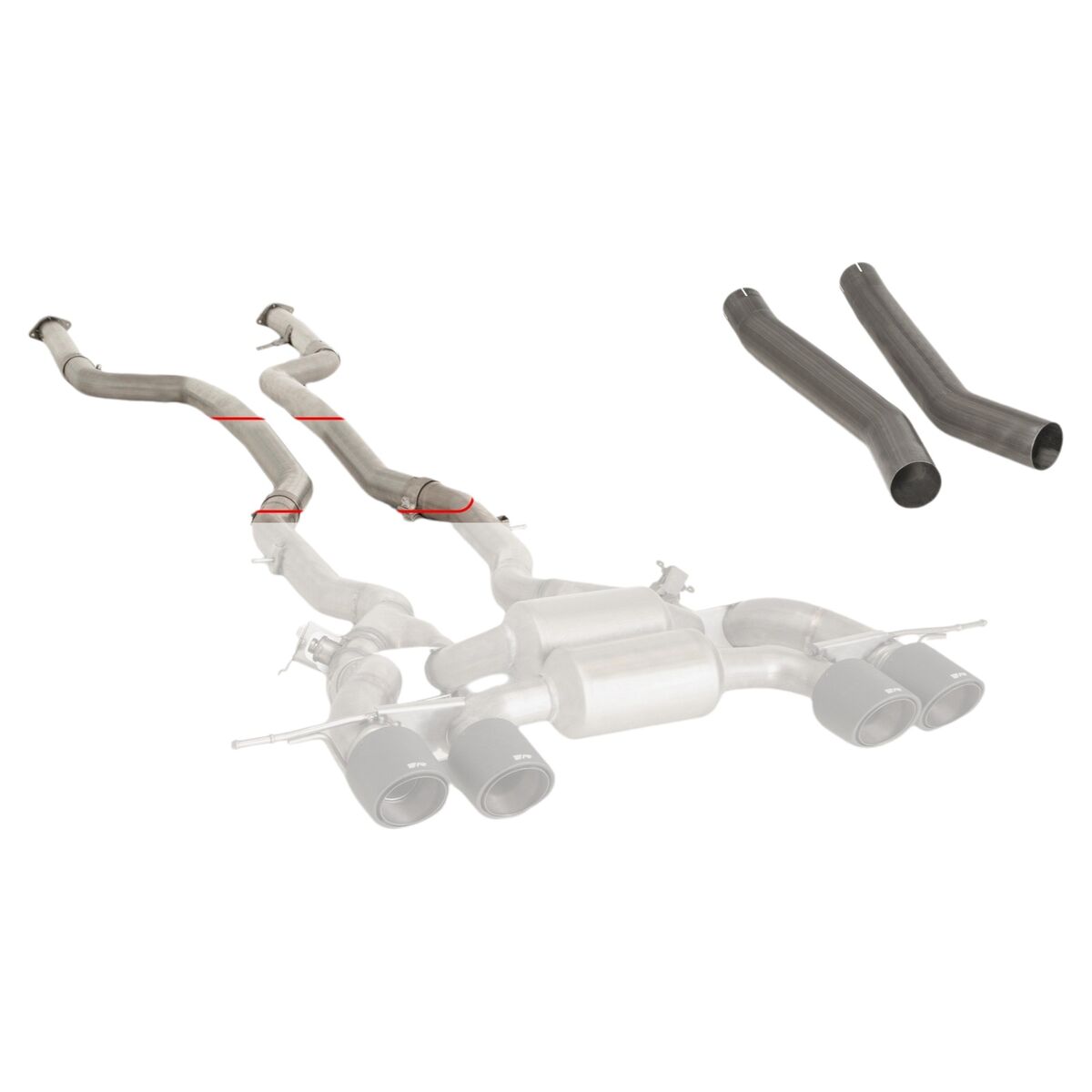 Exhaust Pipe Remus REM0810211300 Exhaust Pipe Remus REM0810211300