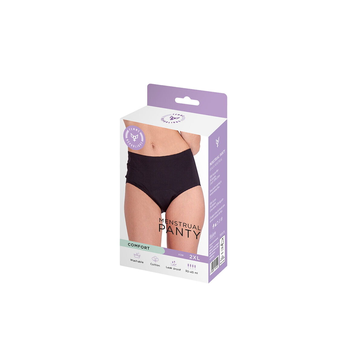 Menstrual panties Femme Republique Black Menstrual panties Femme Republique Black