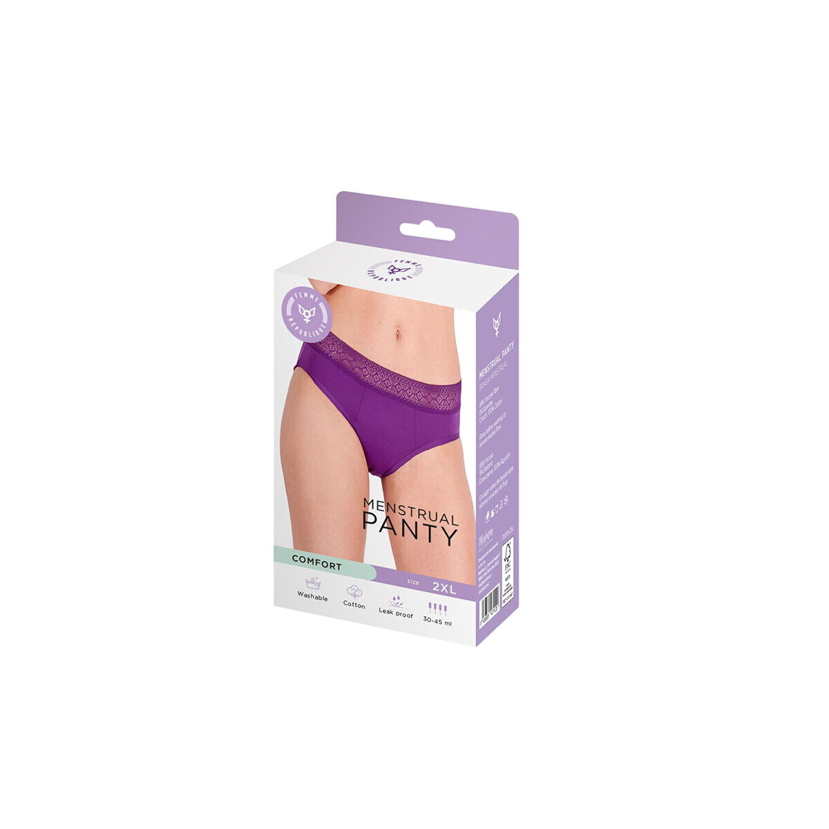 Menstrual panties Femme Republique Lilac Menstrual panties Femme Republique Lilac