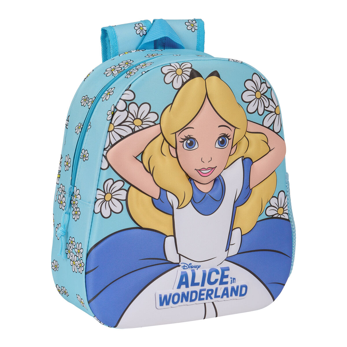 3D Child bag Clsicos Disney Alice in Wonderland Sky blue 27 x 33 x 10 cm 3D Child bag Clsicos Disney Alice in Wonderland Sky blue 27 x 33 x 10 cm