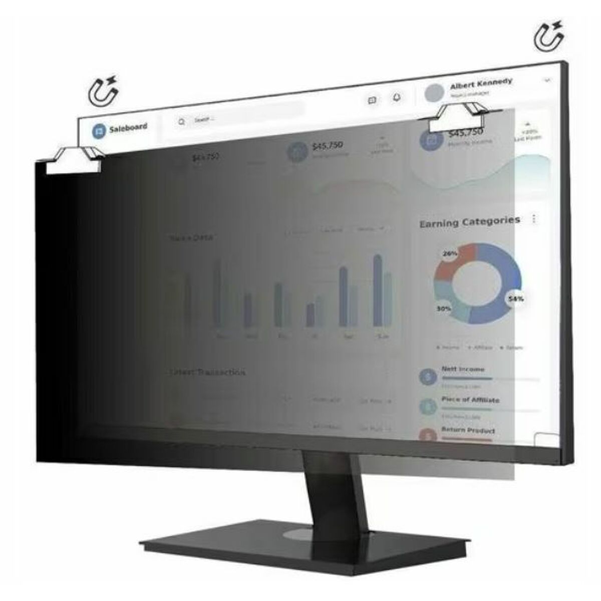 Privacy Filter for Monitor V7 PS240W9AM 24″