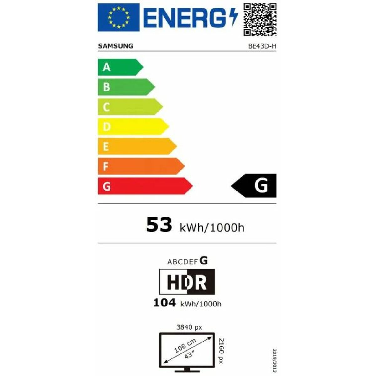 Videowall Monitor Samsung LH43BEDHLGUXEN 4K Ultra HD 43″