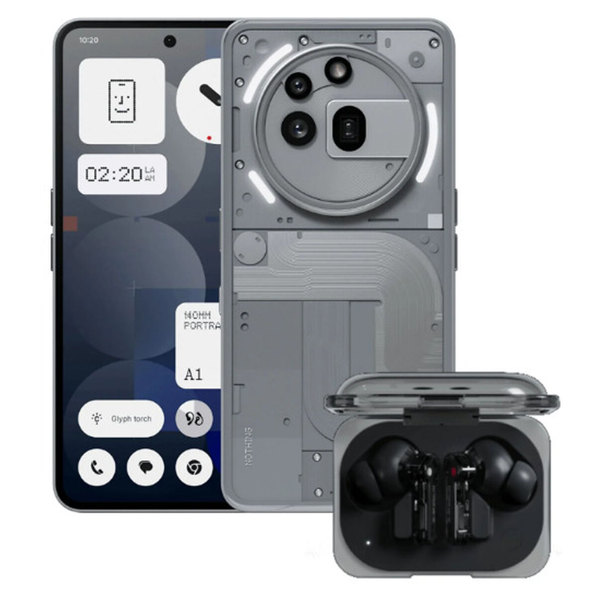 Smartphone Nothing A10400167-BUNDLE 12 GB RAM 256 GB White Grey Smartphone Nothing A10400167-BUNDLE 12 GB RAM 256 GB White Grey