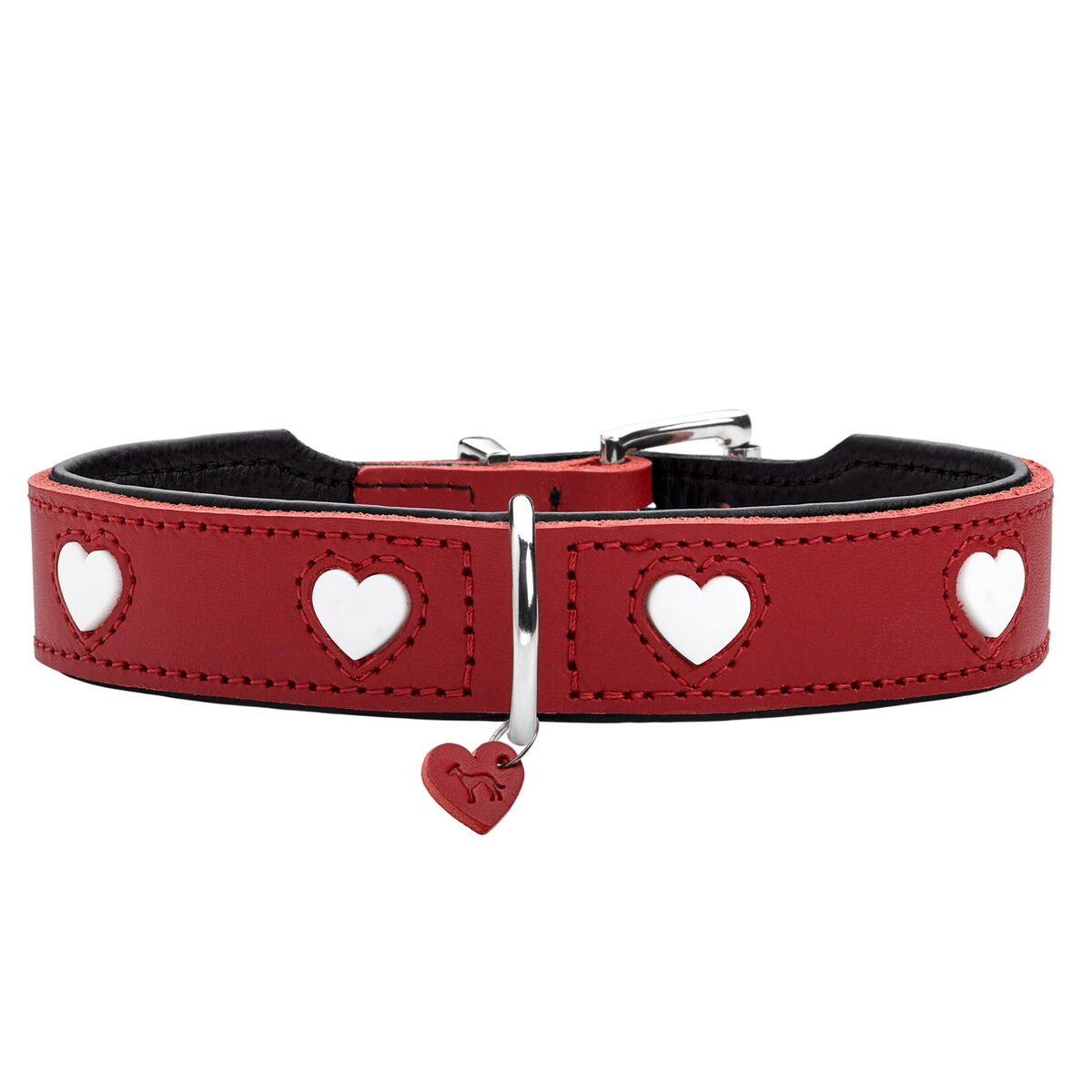 Dog collar Hunter Love S/M 35-43 cm Red Dog collar Hunter Love S/M 35-43 cm Red
