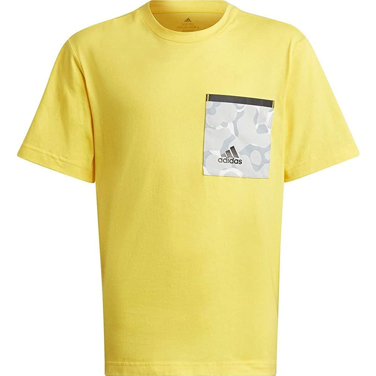 Child’s Short Sleeve T-Shirt Adidas Future Pocket Yellow