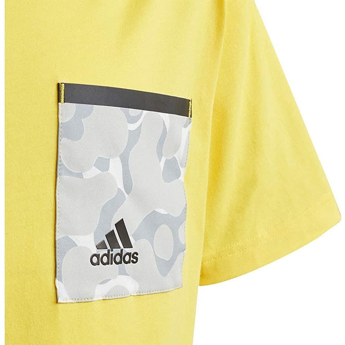 Child’s Short Sleeve T-Shirt Adidas Future Pocket Yellow