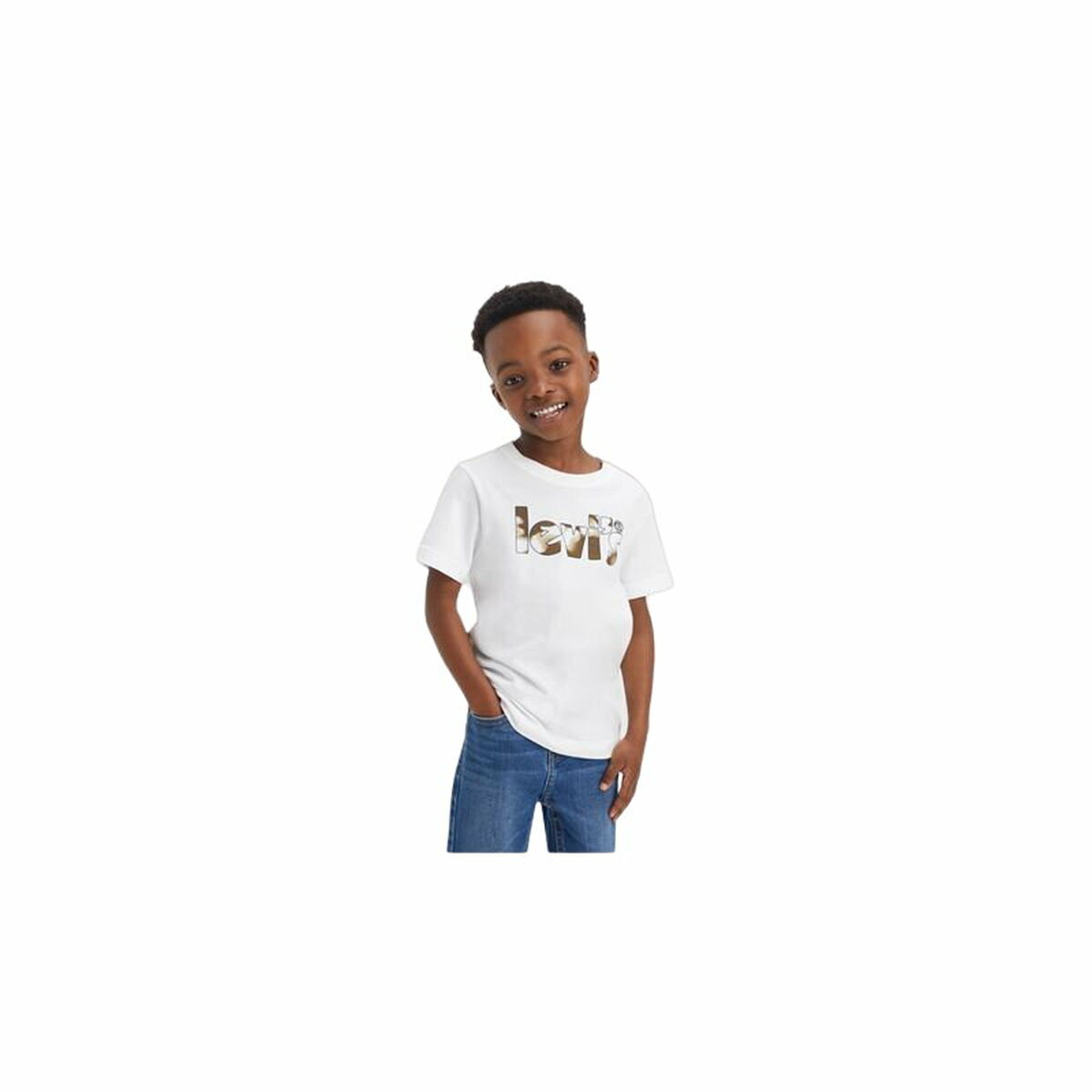 T-shirt Levi’s Camo Poster Logo Bright White