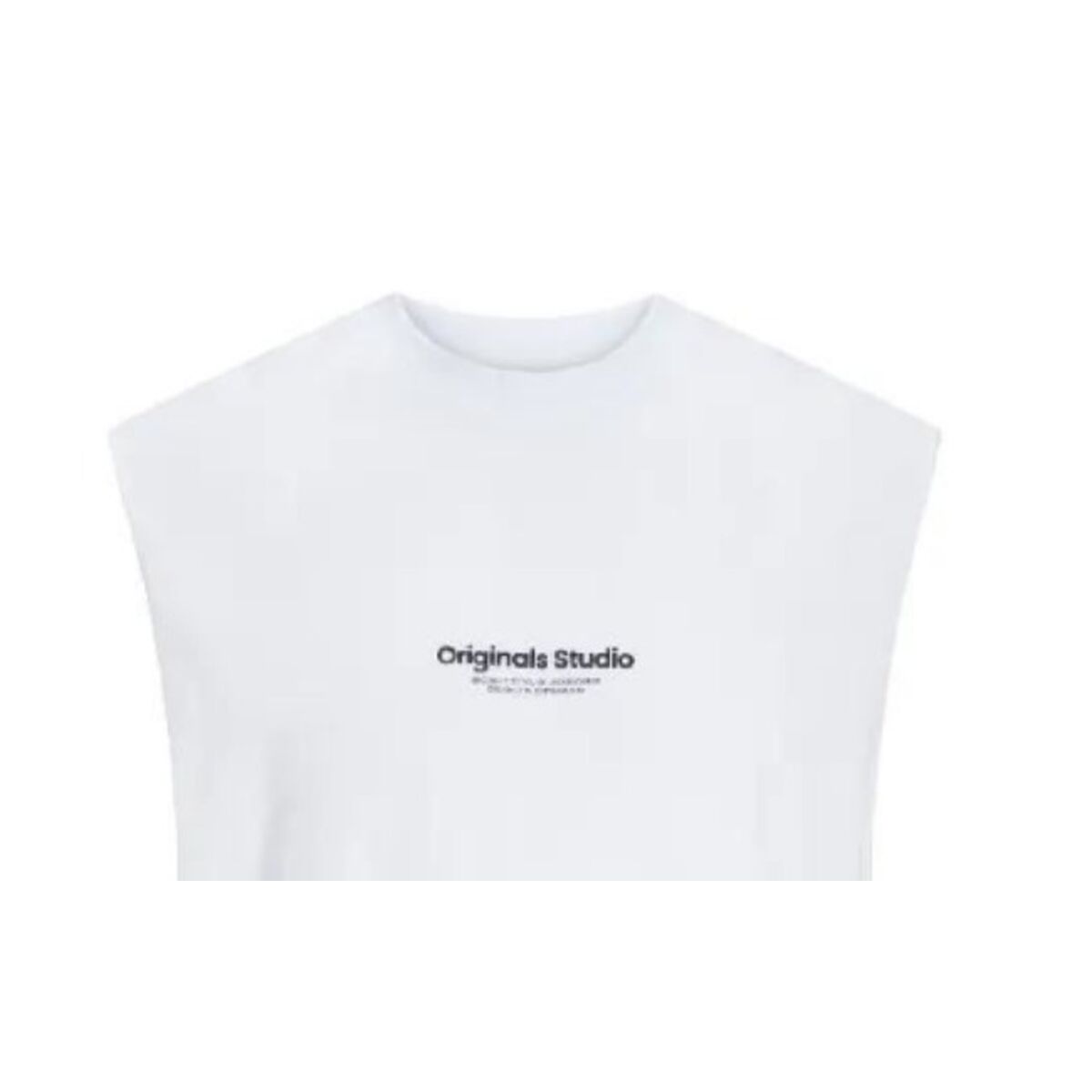 Men’s Sleeveless T-shirt Jack & Jones  Jovesterbro White