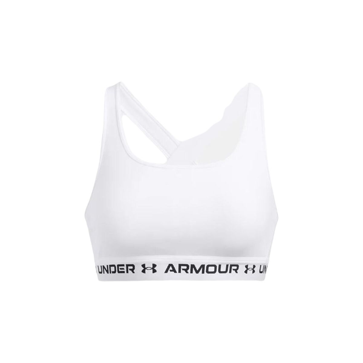 Sports Bra Under Armour CroSSback Mid White Sports Bra Under Armour CroSSback Mid White