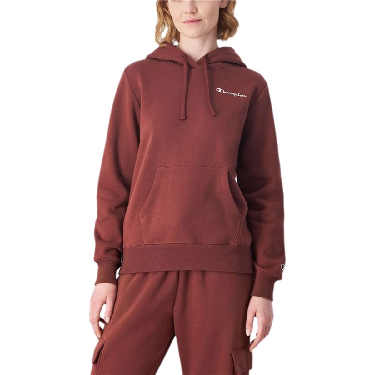 Womens Hoodie Champion Brown