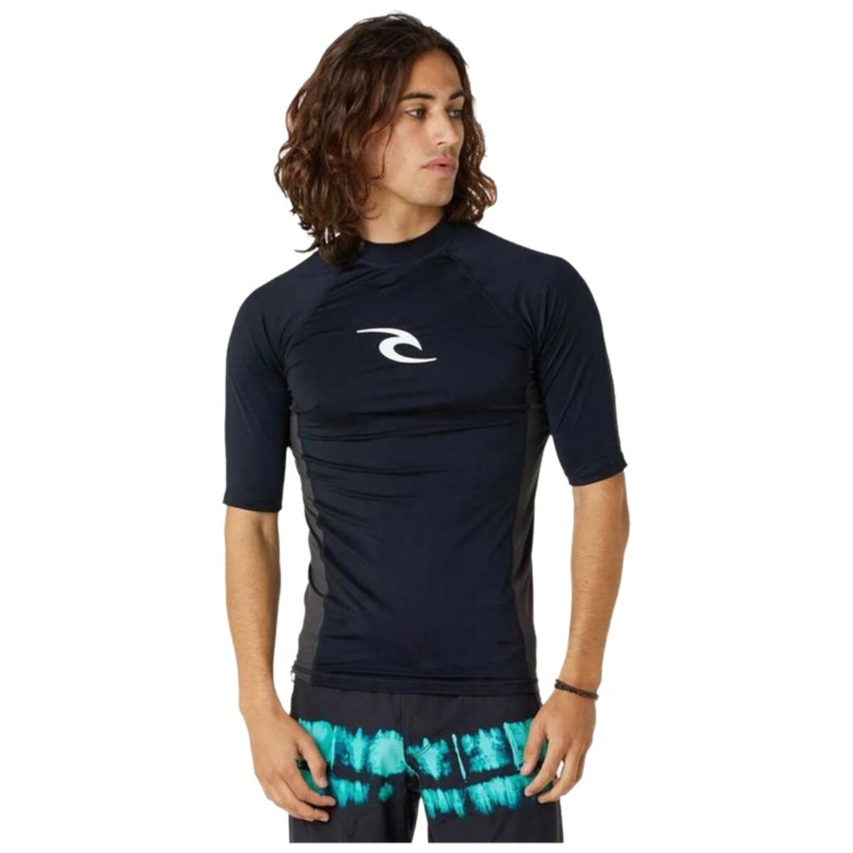 Bathing T-shirt Rip Curl Waves pf Black Surf Bathing T-shirt Rip Curl Waves pf Black Surf