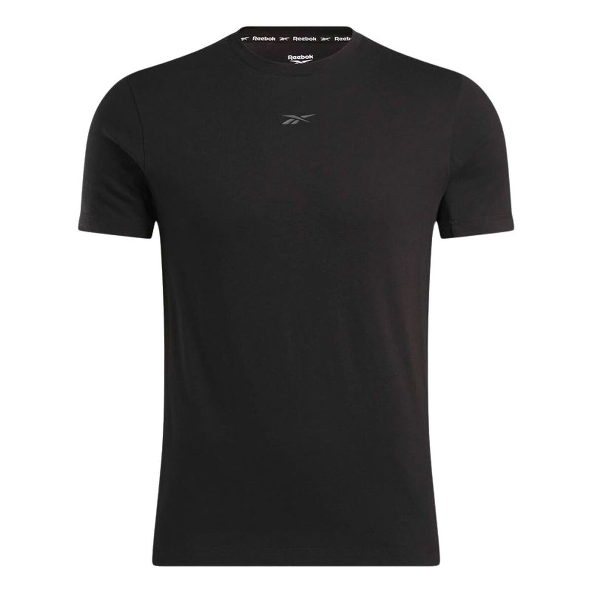 Menâs Short Sleeve T-Shirt Reebok Reebok Athlete Tee Black Menâs Short Sleeve T-Shirt Reebok Reebok Athlete Tee Black
