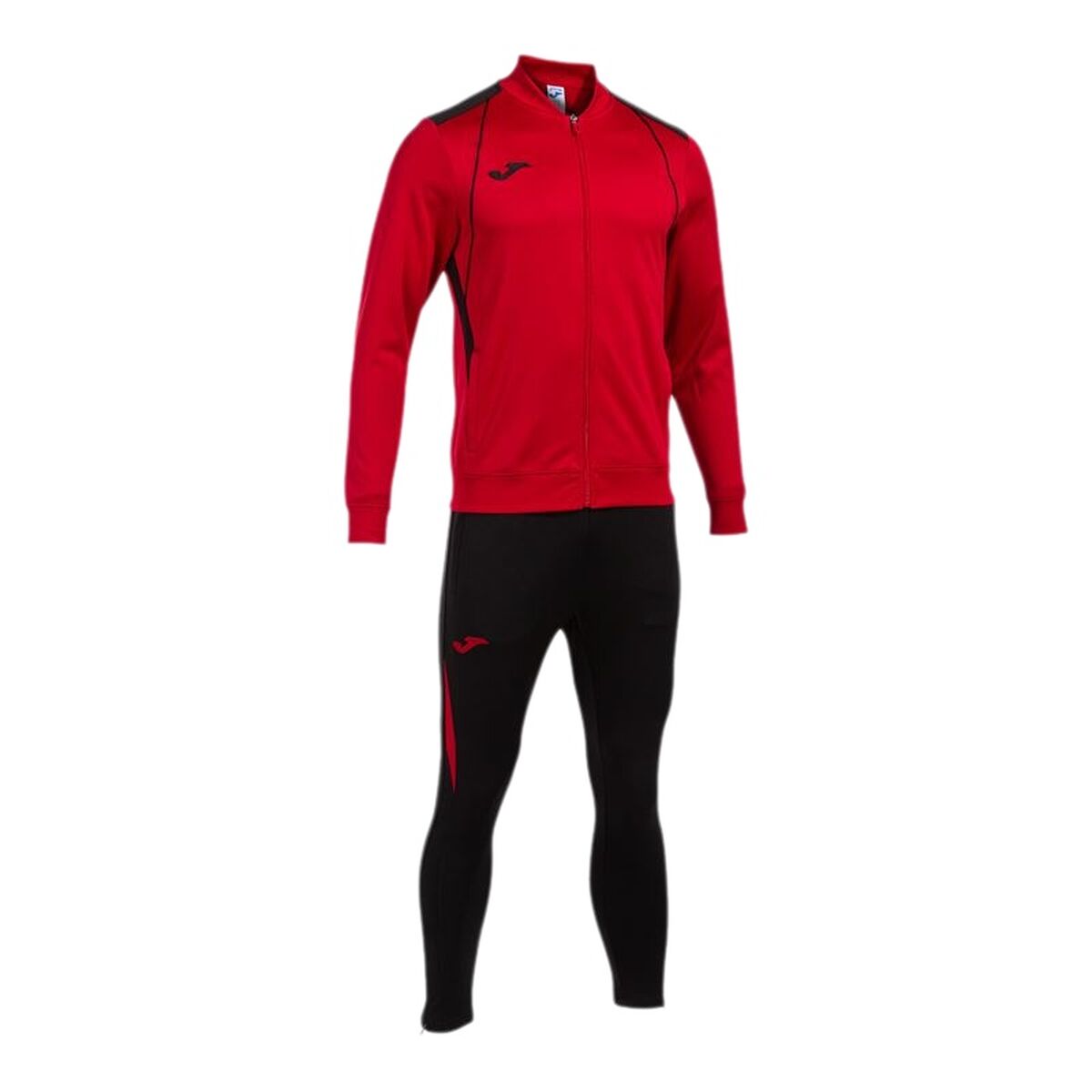 Tracksuit for Adults Joma Sport Championship VII Black Red Children’s Men