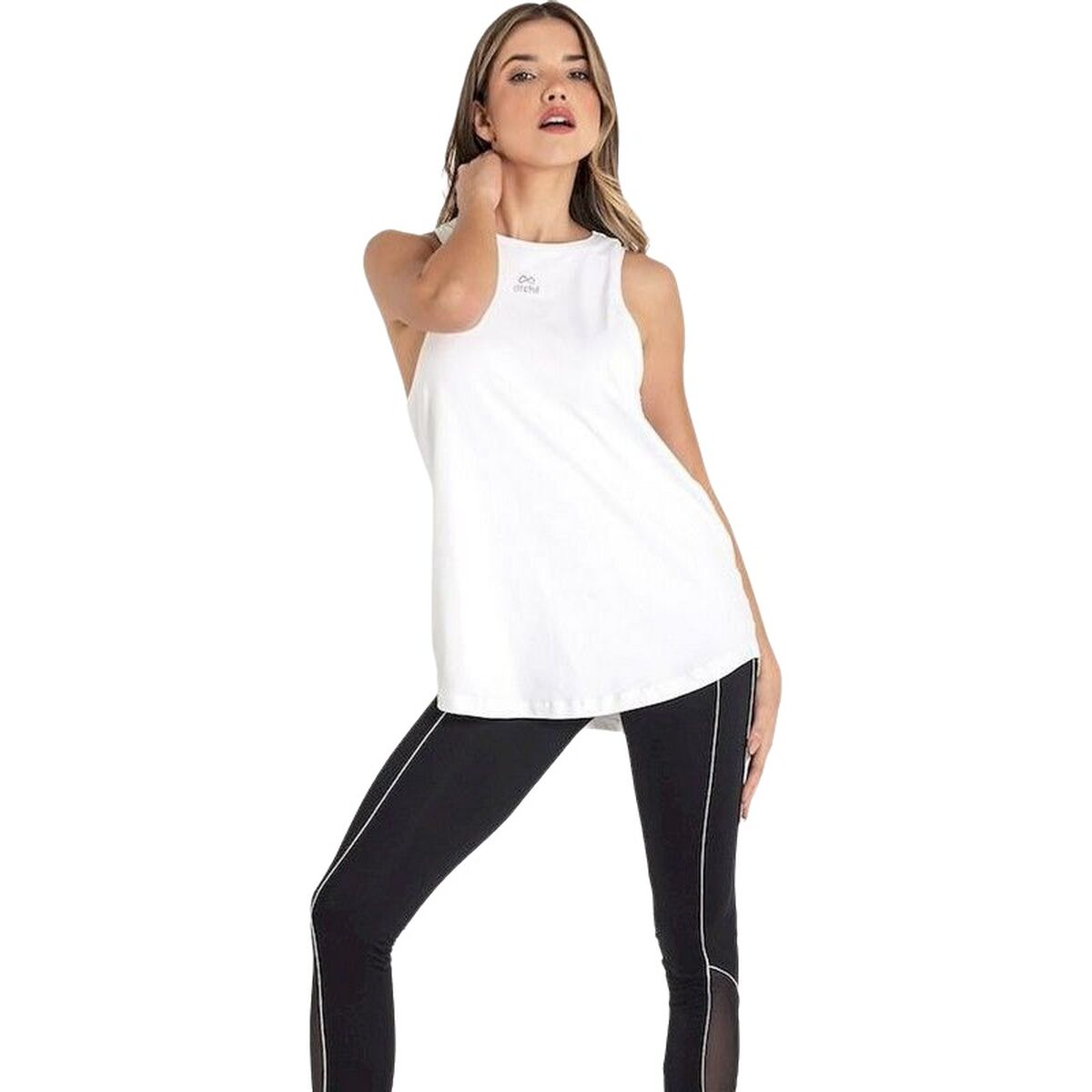 Women’s Sleeveless T-shirt Ditchil Dictchil Tank Top Energy Mujer White