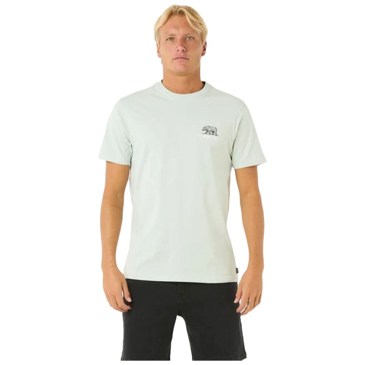 Menâs Short Sleeve T-Shirt Rip Curl Desti Animals Tee Menâs Short Sleeve T-Shirt Rip Curl Desti Animals Tee