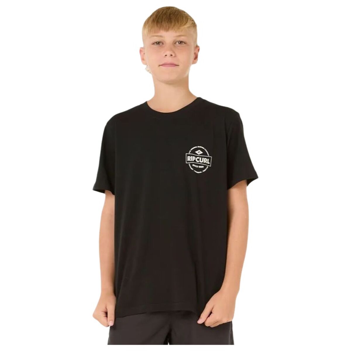 Child’s Short Sleeve T-Shirt Rip Curl Staple Black Child’s Short Sleeve T-Shirt Rip Curl Staple Black