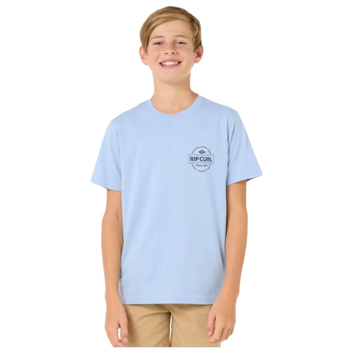Child’s Short Sleeve T-Shirt Rip Curl Rip Curl Staple Tee Blue