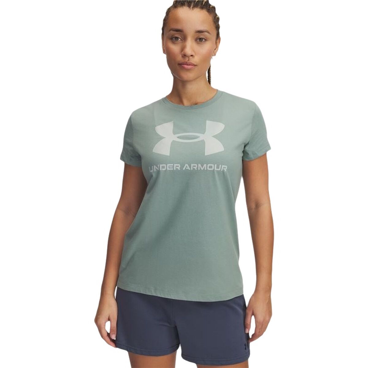Women’s Short Sleeve T-Shirt Under Armour Blue Women’s Short Sleeve T-Shirt Under Armour Blue