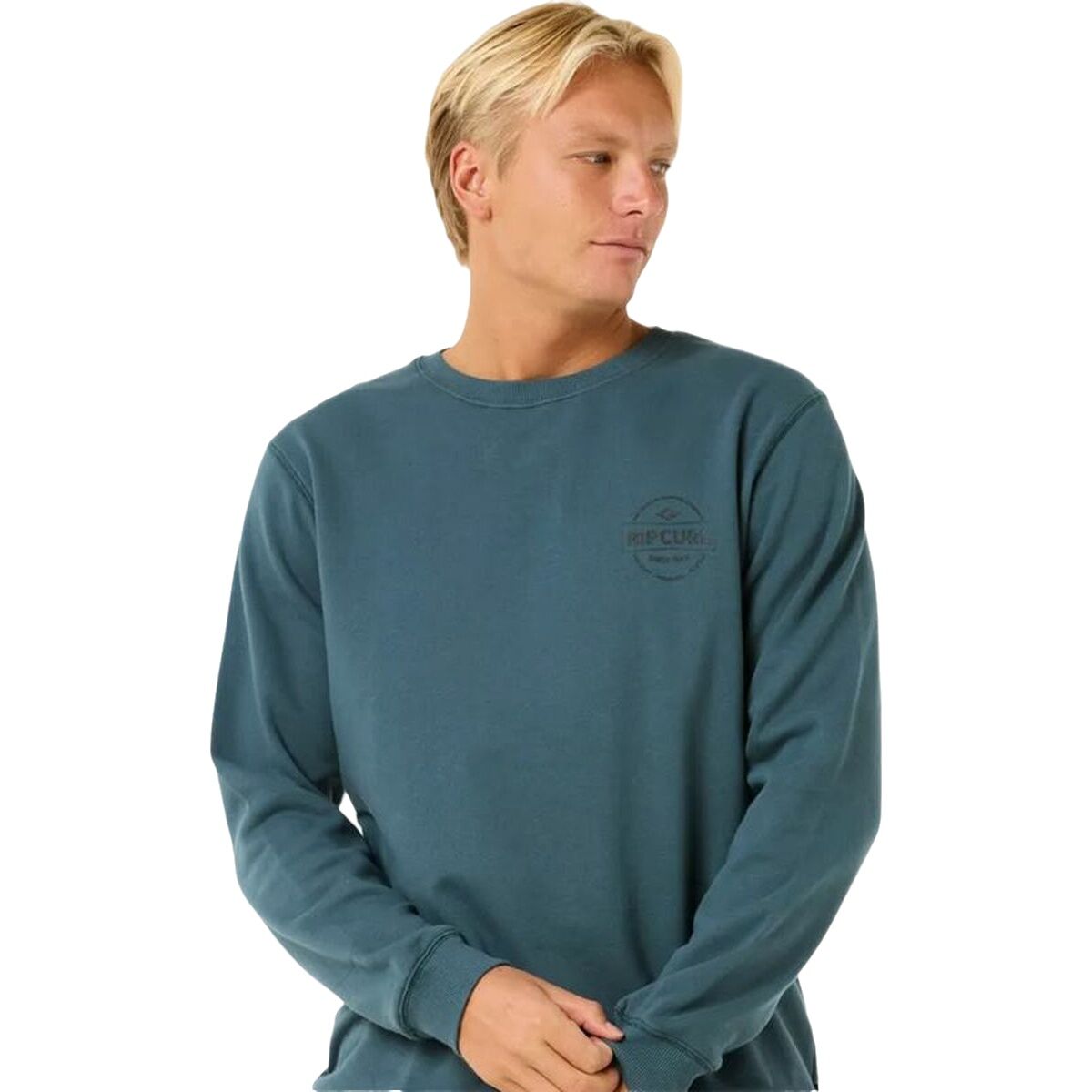 Men’s Sweatshirt without Hood Rip Curl Stapler Crew Blue Men’s Sweatshirt without Hood Rip Curl Stapler Crew Blue