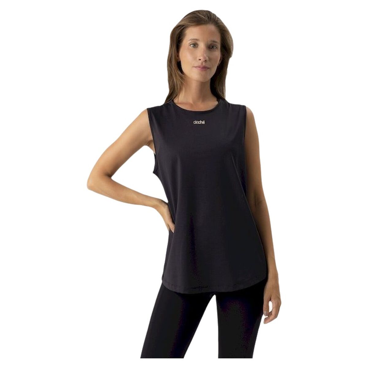 Women’s Sleeveless T-shirt Ditchil Aria Black Women’s Sleeveless T-shirt Ditchil Aria Black