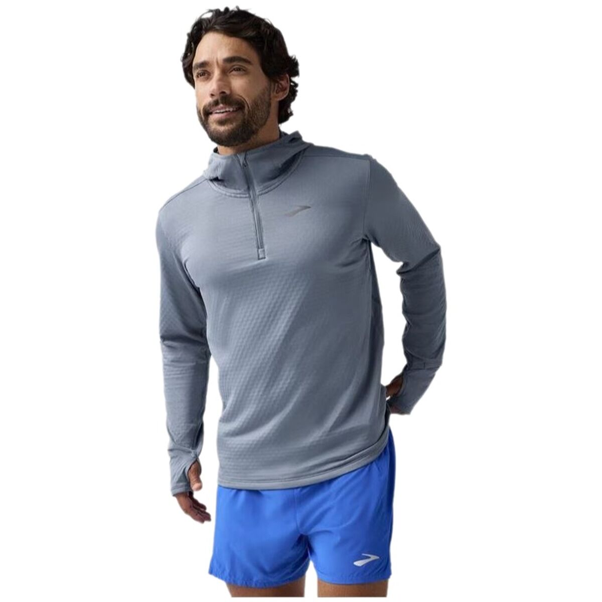 Men’s Hoodie Brooks Notch Thermal 3.0 Light grey Men’s Hoodie Brooks Notch Thermal 3.0 Light grey