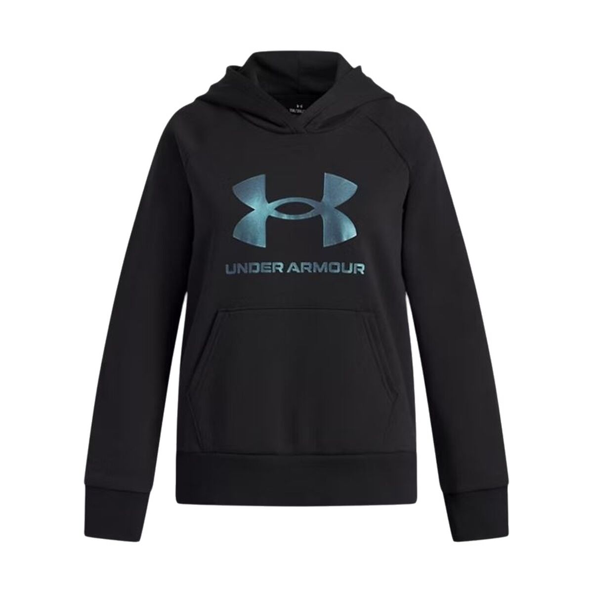 Hooded Sweatshirt for Girls Under Armour Rival Flc Shimmer Hdy Black