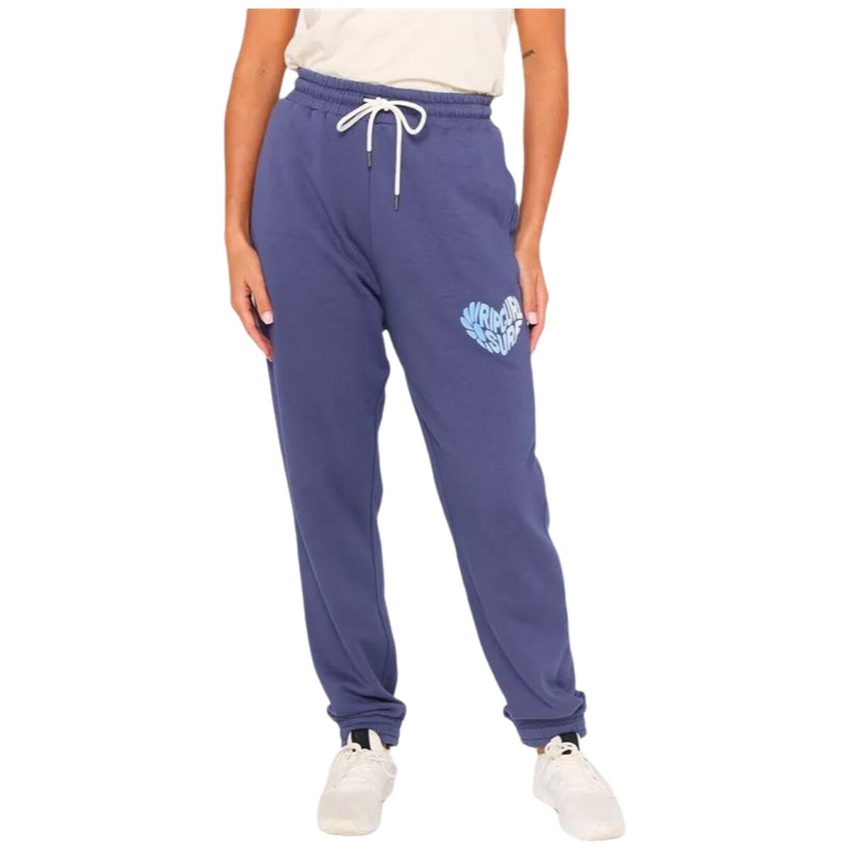 Long Sports Trousers Rip Curl Heart Fleece Trackpant Blue Lady Long Sports Trousers Rip Curl Heart Fleece Trackpant Blue Lady