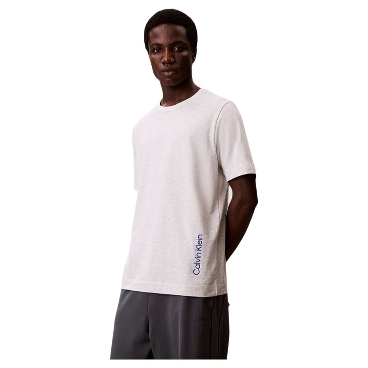 Men’s Short Sleeve T-Shirt Calvin Klein Lifestyle White Men’s Short Sleeve T-Shirt Calvin Klein Lifestyle White