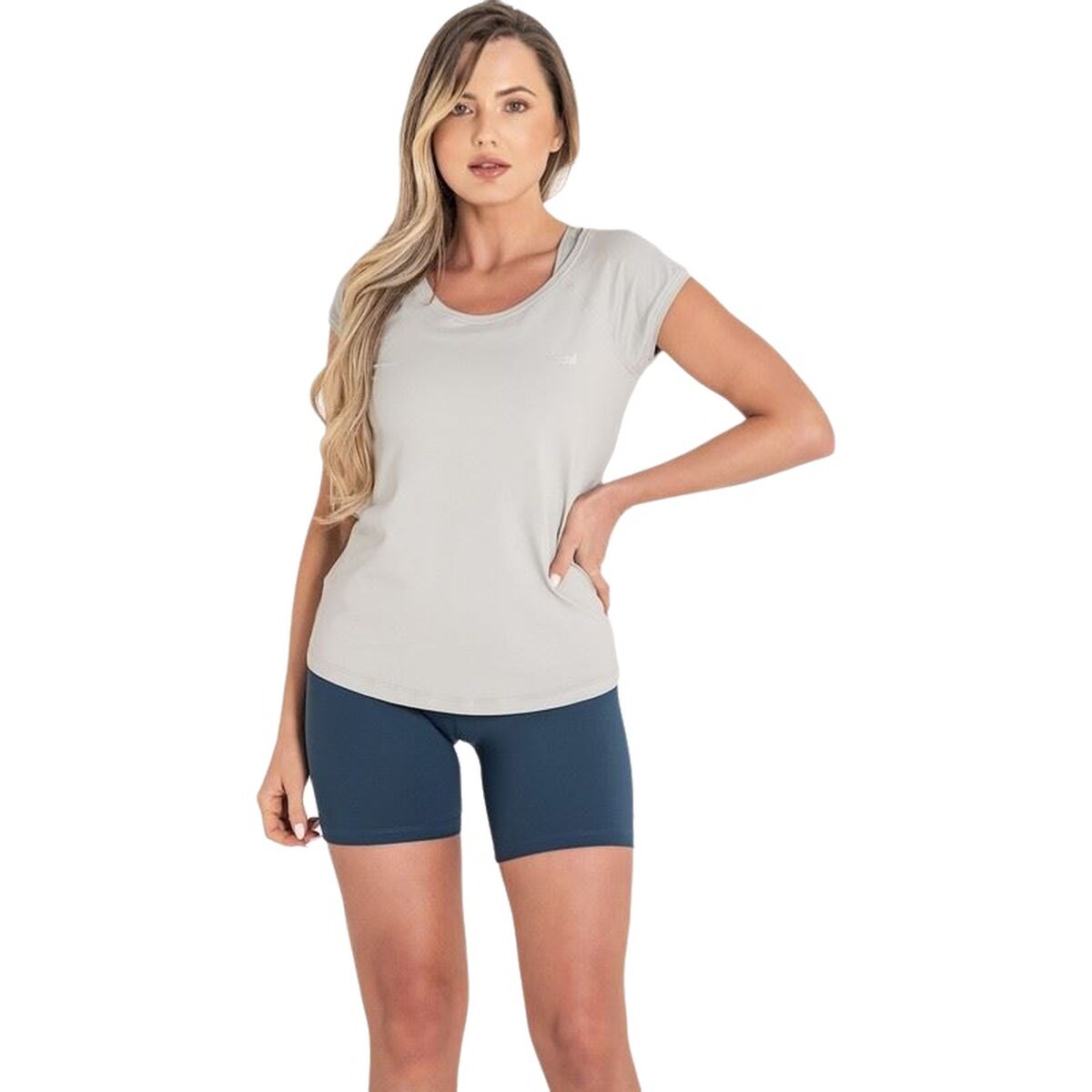 Women’s Short Sleeve T-Shirt Ditchil Light grey Fitness Women’s Short Sleeve T-Shirt Ditchil Light grey Fitness