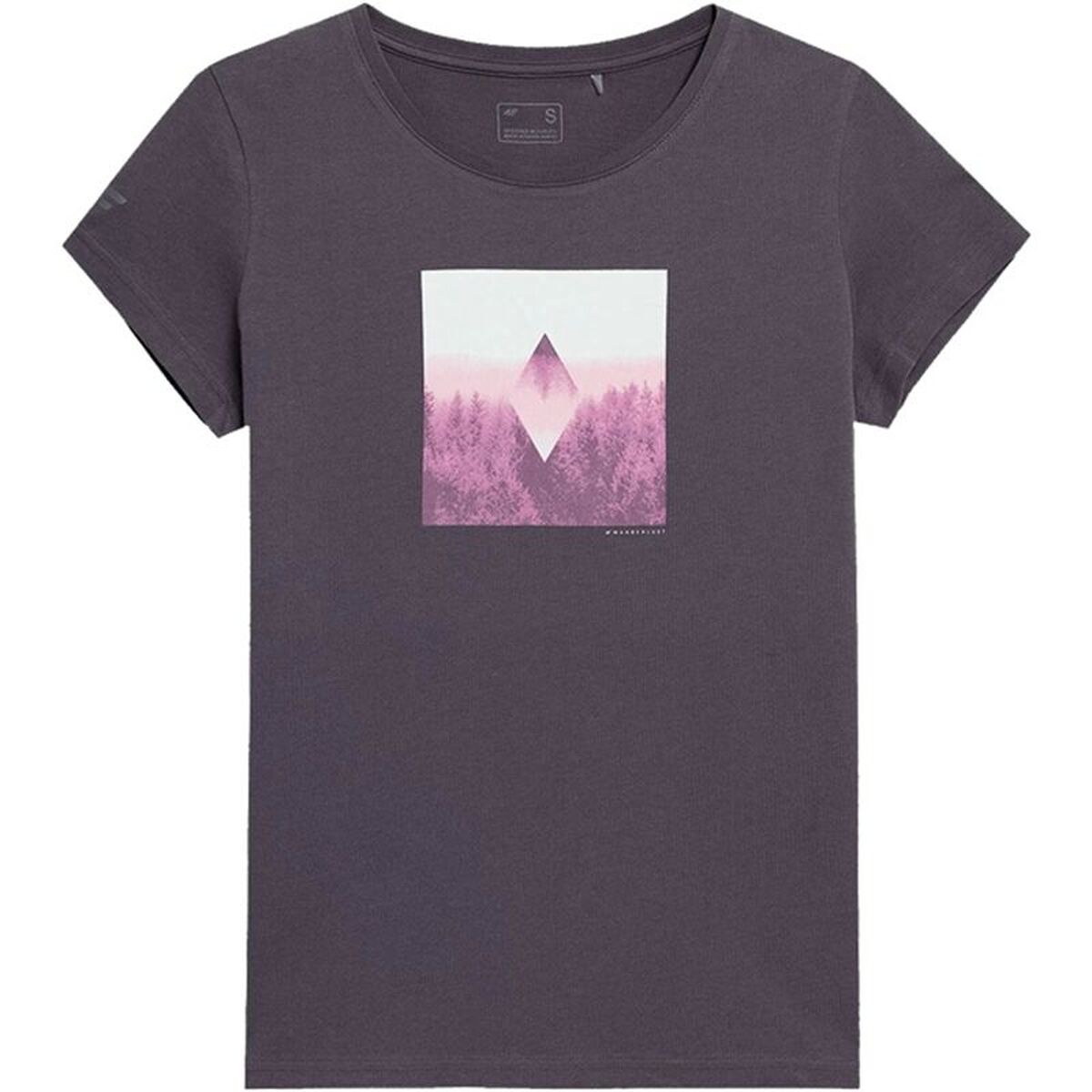 Womens Short Sleeve T-Shirt 4F H4L22-TSD061LV-52S Blue (XS)