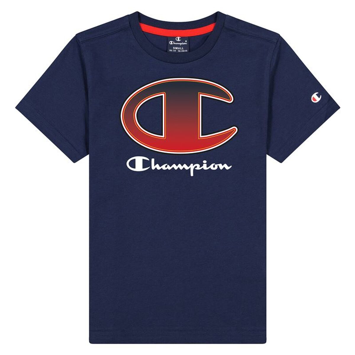 Child’s Short Sleeve T-Shirt Champion 305978-BS503 Navy Blue