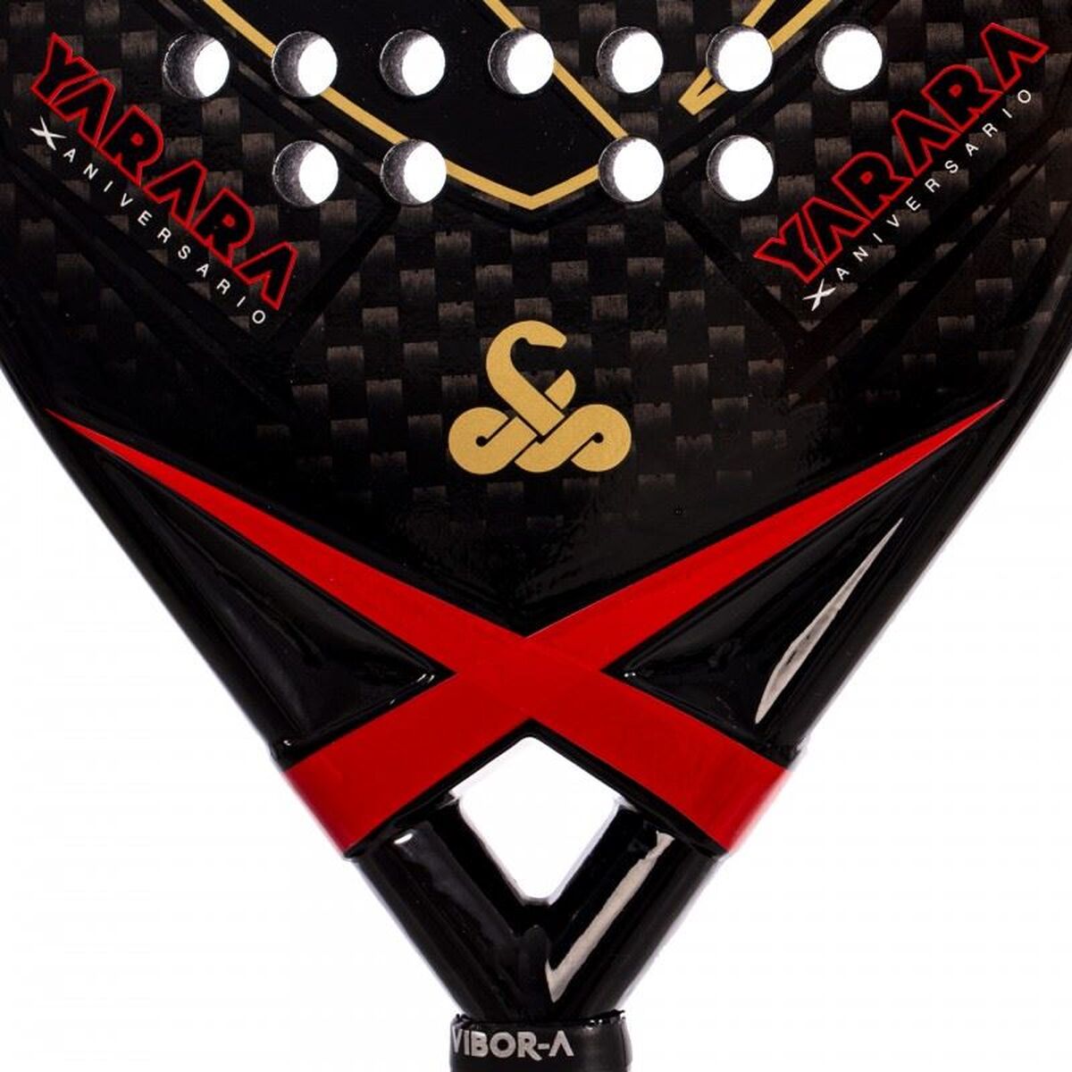 Padel Racket Vibor-a 0013840 Black Natural rubber