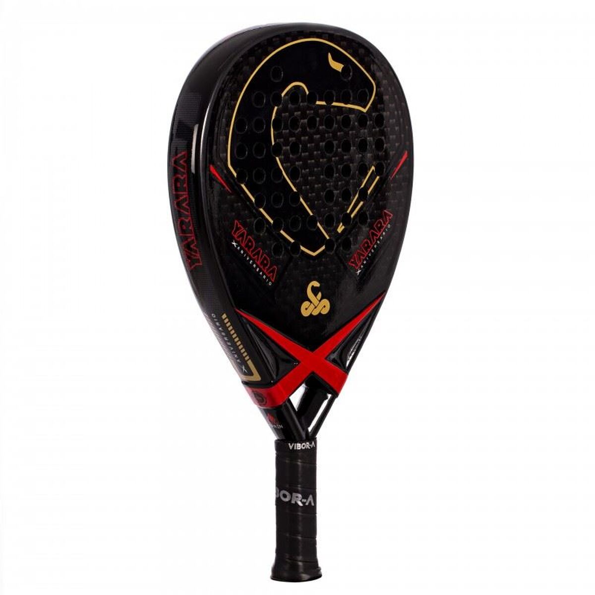 Padel Racket Vibor-a 0013840 Black Natural rubber