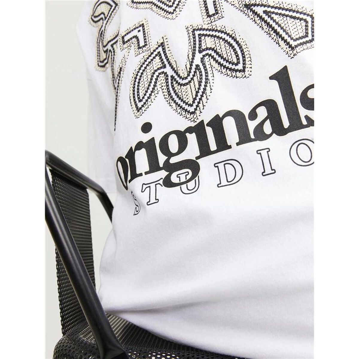 Mens Short Sleeve T-Shirt Jack & Jones 12252953-177627 White (XL)